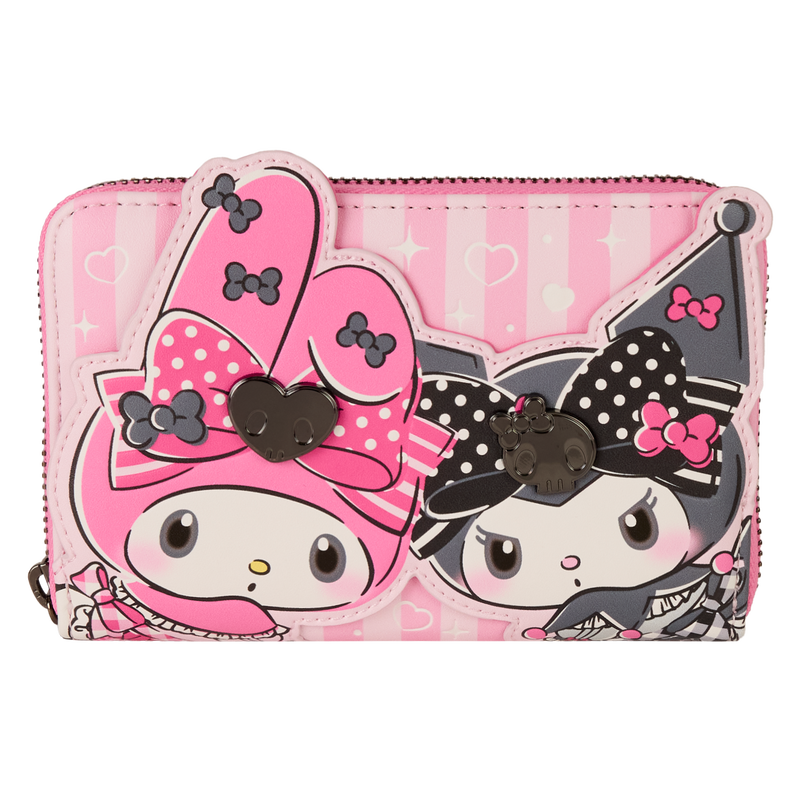 SANWA1037-LFSANRIOMYMELODYANDKUROMIZIPAROUNDWALLET1422-1